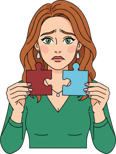 Character illustration representing the aid paradox